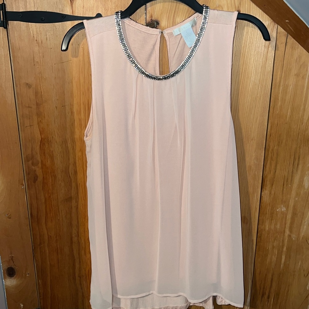 Dressy pink tank top